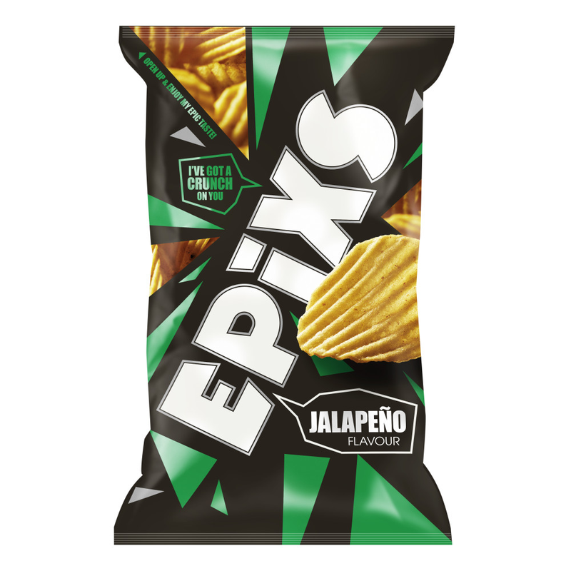 Epixs ribbelchips jalapeno 185gr