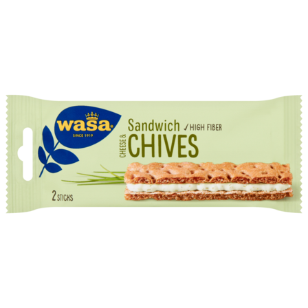Wasa Roomkaas en bieslook sandwich
