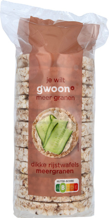 G'woon Dikke rijstwafel meergranen