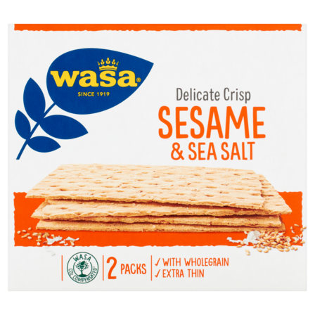 Wasa Delicate Crisp sesam en zeezout