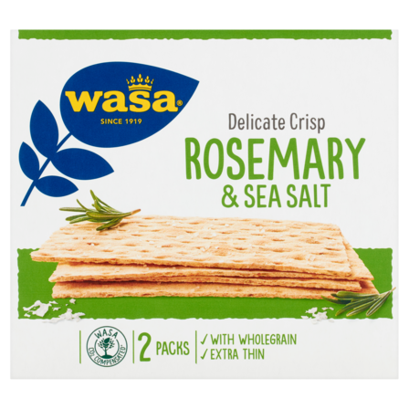 Wasa Delicate Crisp rozemarijn en zeezout