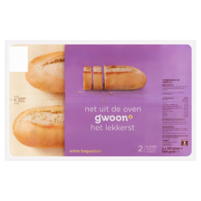 g'woon Witte Baguettes 2 x 150 g