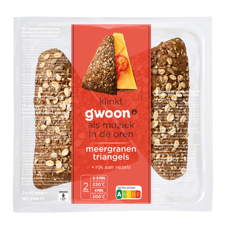 g'woon Meergranen Triangels 2 x 90 g