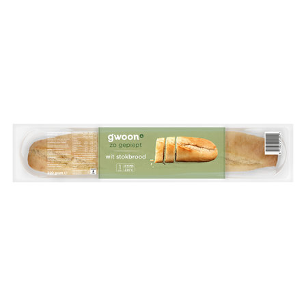 g'woon Wit Stokbrood 220 g