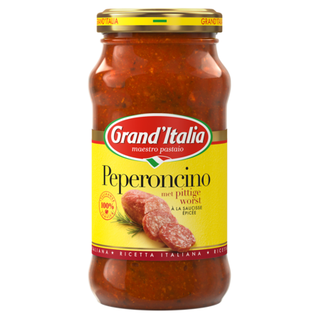 Grand'Italia Peperoncino met Pittige Worst