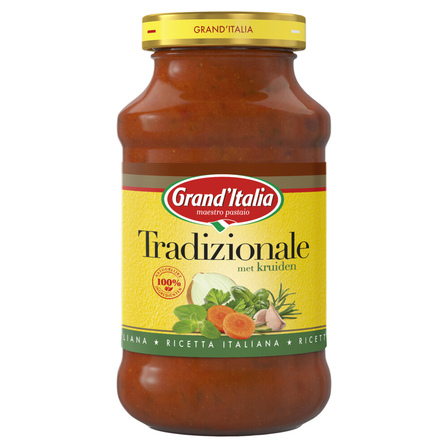 Grand'Italia Tomatensaus Tradizionale met Kruiden