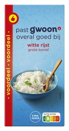 g'woon Witte Rijst Grote Korrel Voordeel 1000 g