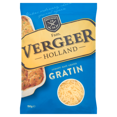 Vergeer Holland Geraspt Kaas 45+ 150 g