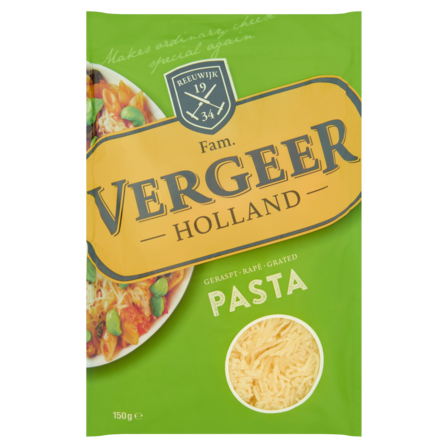 Vergeer Holland Geraspt Pasta Kaas 45+ 150 g