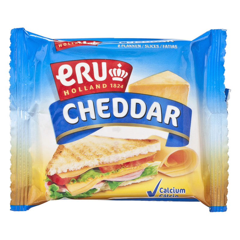 ERU Cheddar Plakken 8 Stuks 150 g