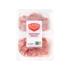 Slagerskwaliteit magere gerookte spekblokjes