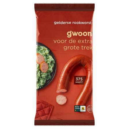 g'woon Gelderse Rookworst 375 g