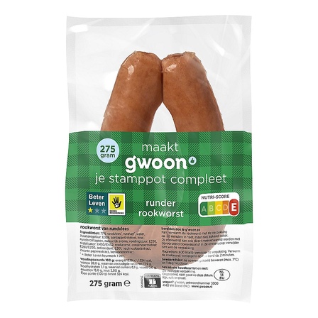 g'woon Runder Rookworst