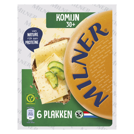 Milner Komijn Kaas 30+ Plakken 175 g