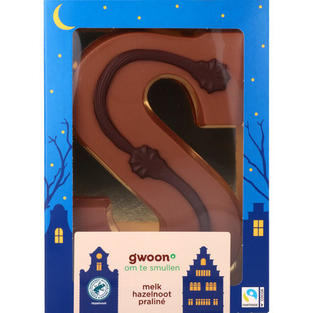 MartiChoc Sinterklaas Melkchocolade Praliné Letter S 210 g