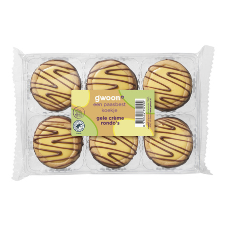G'woon rondo koekje crèmevulling