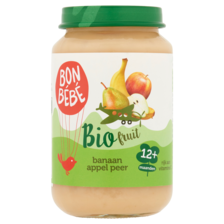 Bonbébé Bio Fruit Banaan Appel Peer 12+ Maanden 200 g