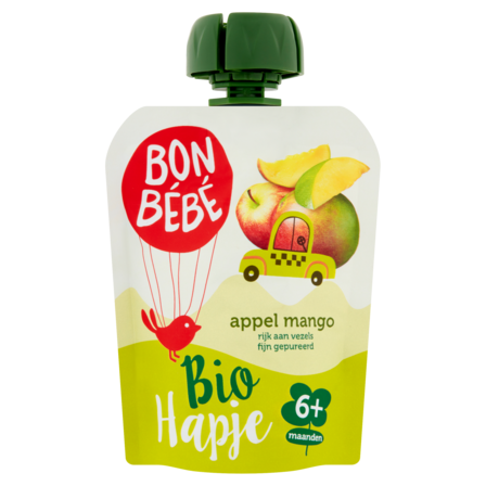 Bonbébé Appel Mango Pouch 6 Maanden 90 g