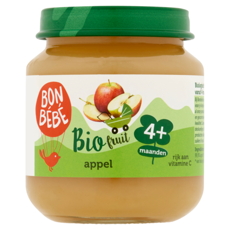 Bonbebe Bio Fruit Appel 4+ Maanden