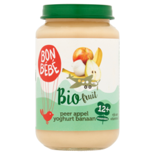 Bonbebe Bio Fruit Peer Appel Yoghurt Banaan 12+ Maanden