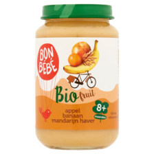 Bonbebe Bio Fruit Appel Banaan Mandarijn Haver 8+ Maanden