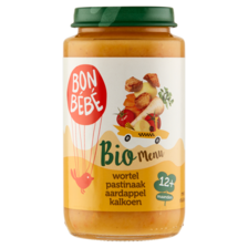 Bonbebe Bio Menu Wortel Pastinaak Aardappel Kalkoen 12+ Maanden