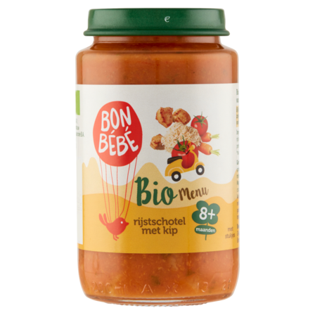 Bonbebe Bio Menu Rijstschotel met Kip 8+ Maanden