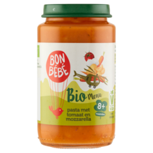 Bonbebe Bio Menu Pasta met Tomaat en Mozzarella 8+ Maanden