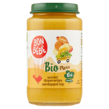 Bonbebe Bio Menu Wortel Doperwtjes Aardappel Kip 6+ Maanden