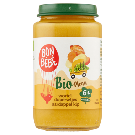 Bonbebe Bio Menu Wortel Doperwtjes Aardappel Kip 6+ Maanden