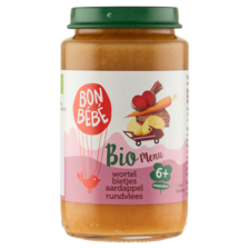 Bonbebe Bio Menu Wortel Bietjes Aardappel Rundvlees 6+ Maanden