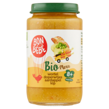 Bonbebe Bio Menu Wortel Doperwtjes Aardappel Kip 8+ Maanden