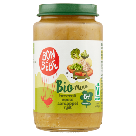 Bonbebe Bio Menu Broccoli Zoete Aardappel Rijst 6+ Maanden