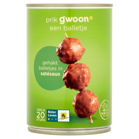 g'woon Gehaktballetjes in Satésaus 420 g