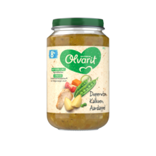 Olvarit Doperwten Kalkoen Aardappel 8+ Maanden