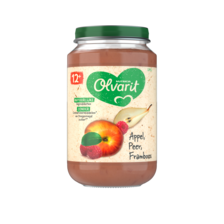 Olvarit Appel Peer Framboos 12+ Maanden