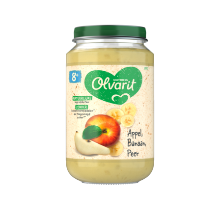 Olvarit Appel Banaan Peer 8+ Maanden