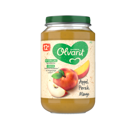 Olvarit Appel Perzik Mango 12+ Maanden