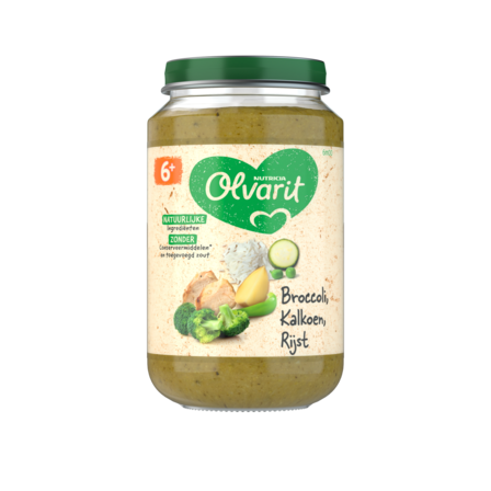 Olvarit Broccoli Kalkoen Rijst 6+ Maanden