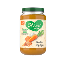 Olvarit Wortel Kip Rijst 6+ Maanden
