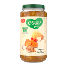 Olvarit Pompoen Kip Pasta 12+ Maanden