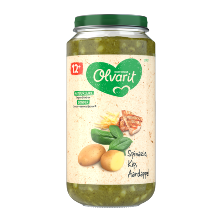 Olvarit Spinazie Kip Aardappel 12+ Maanden 250 g