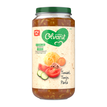 Olvarit Tomaat Tonijn Pasta 12+ Maanden