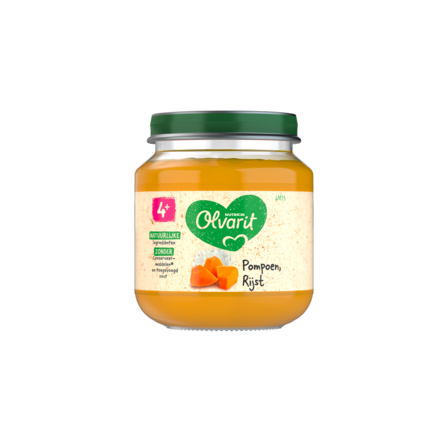 Olvarit Pompoen Rijst 4+ Maanden