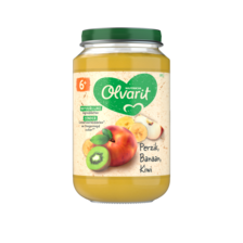 Olvarit Perzik Banaan Kiwi 6+ Maanden