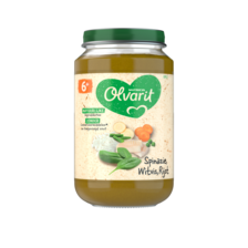 Olvarit Spinazie Witvis Rijst 6+ Maanden