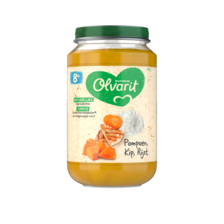 Olvarit Pompoen Kip Rijst 8+ Maanden