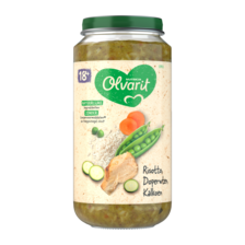 Olvarit Risotto Doperwten Kalkoen 18+ Maanden