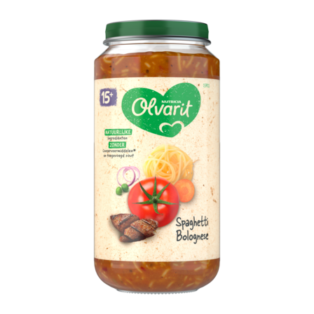 Olvarit Spaghetti Bolognese 15+ Maanden