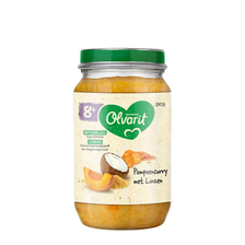 Olvarit Pompoen curry met linzen 8+ maanden